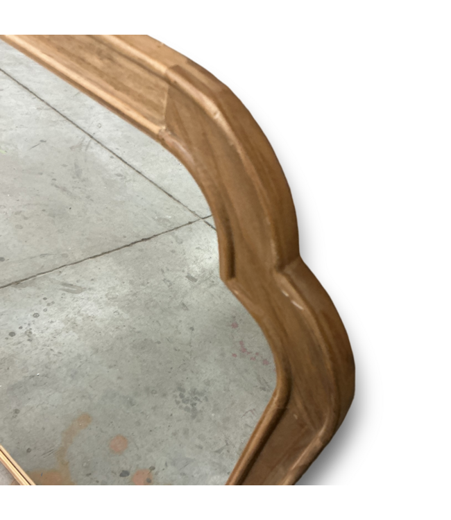 54365 20 X 30 Irregular Rectangle Natural Framed Mirror