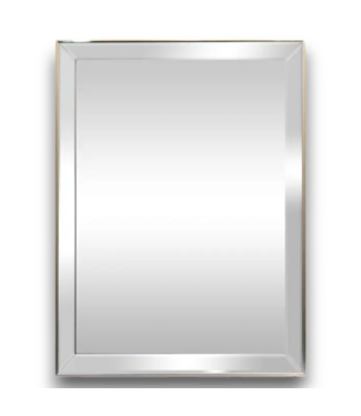 54378 22.5"w X 30.5"h Rectangle Silver Framed Wall Mirror