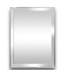 54378 22.5"w X 30.5"h Rectangle Silver Framed Wall Mirror
