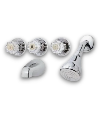 54384 Bright Chrome Tub And Shower Faucet