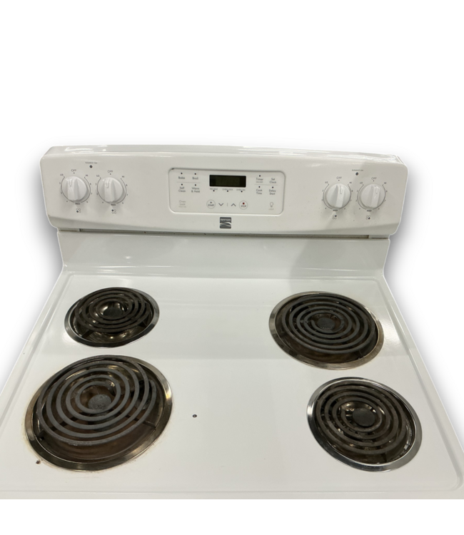 54355 White Electric Range 30"