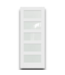 54389 32 X 80 White 5 Frosted Glass Panel Interior Door