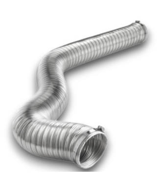 54391 Flexible Aluminum Duct With Clamps 4" X 8'