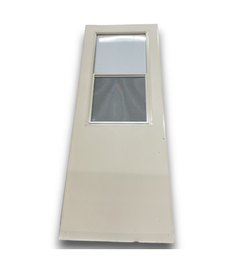 54404 30 X 80 Custom Cream Storm Door Midview