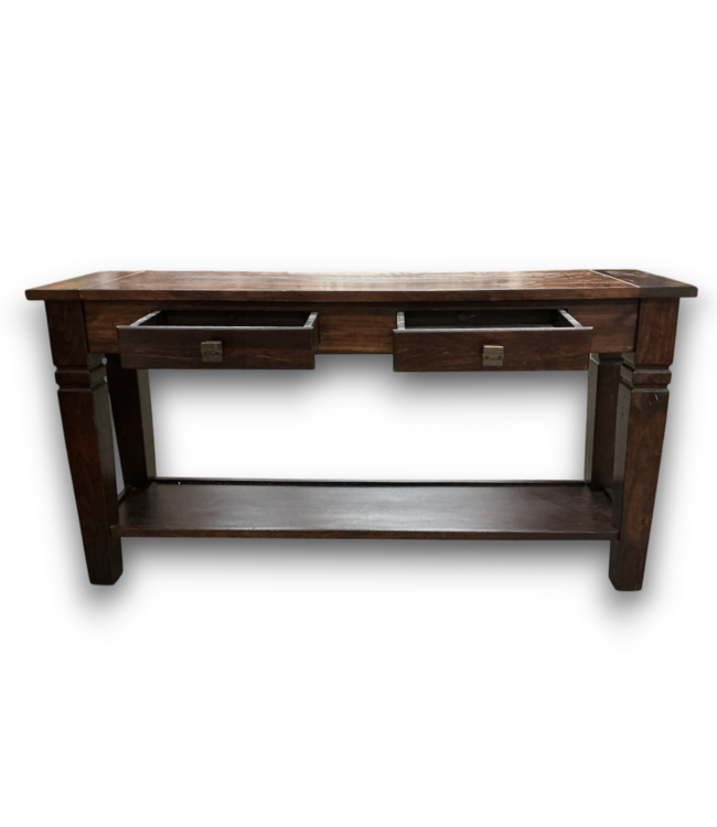54410 Rustic Solid Wood Sofa Table