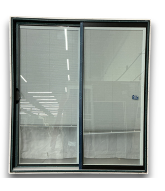 54420 71 X 80 Black & White Vinyl Patio Doors