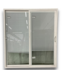 54420 71 X 80 Black & White Vinyl Patio Doors