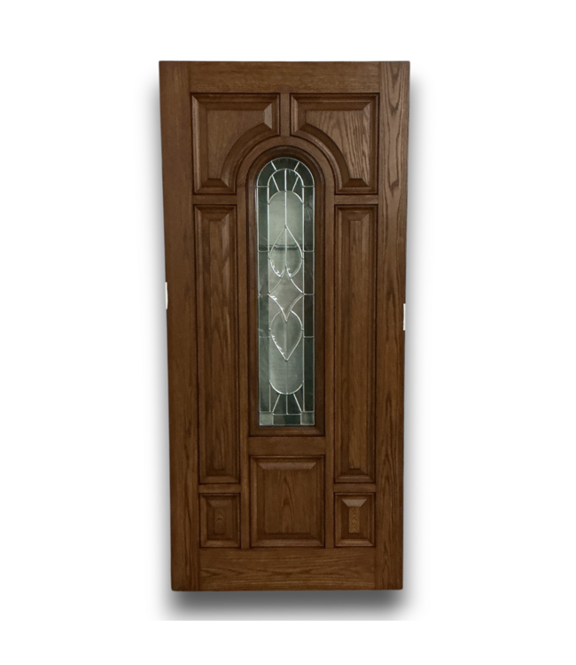 54422 36 X 79 Decorative Woodgrain Entry Door & Glass Insert