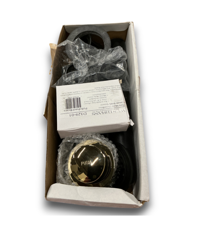 54426 Black Tip-toe Bath Drain Polished Brass