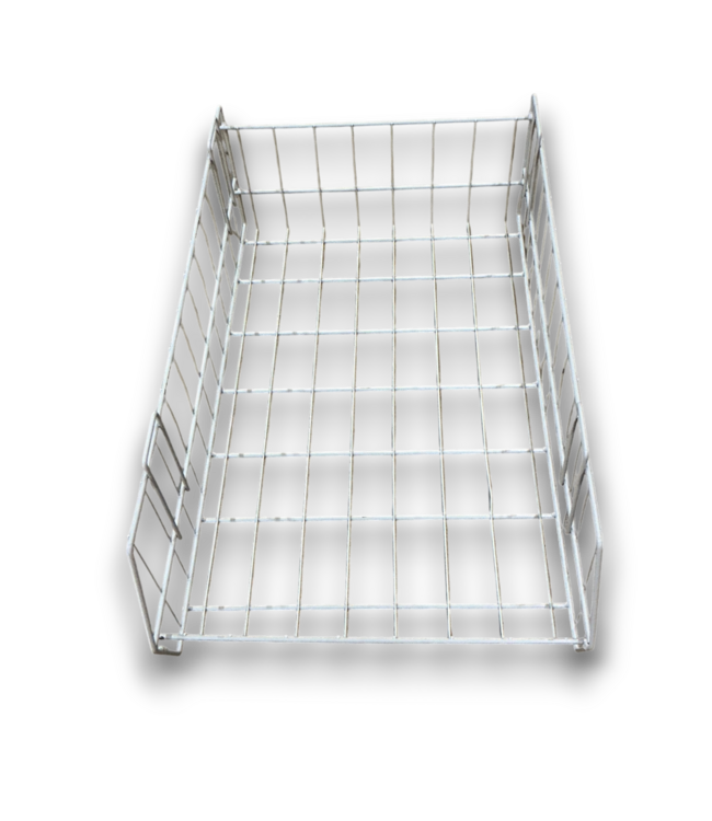 54433 Gray Vinyl Wire Basket 3-pk