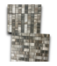 54438 12 X12 Gray Brown Linear Mosaic Tile