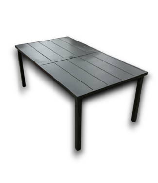 54442 Black Aluminum Patio Table