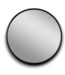 54427 24 X 24 Black Circle Metal Frame Mirror