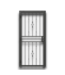 54443 36 X 80 Black Decorative Security Door