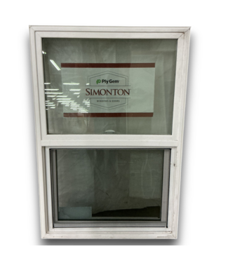 54458 Single Hung White Vinyl Window 21" X 31"