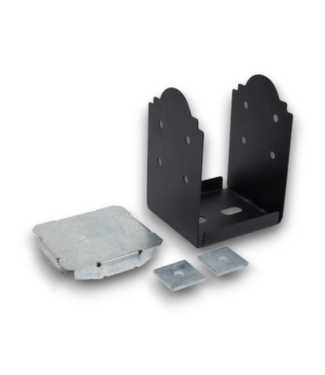 54479 Outdoor Accents Mission 8" X 8" Powder Coated Wood To Concrete Base