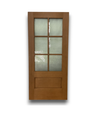 54480 36 X 80 Brown 3/4 Glazed Chord Glass Exterior Door