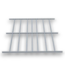 54481 Grey Metal Storage Shed Floor Kit