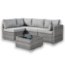 54485 5 Pc Gray Outdoor Modular Sectional Set With Coffee Table
