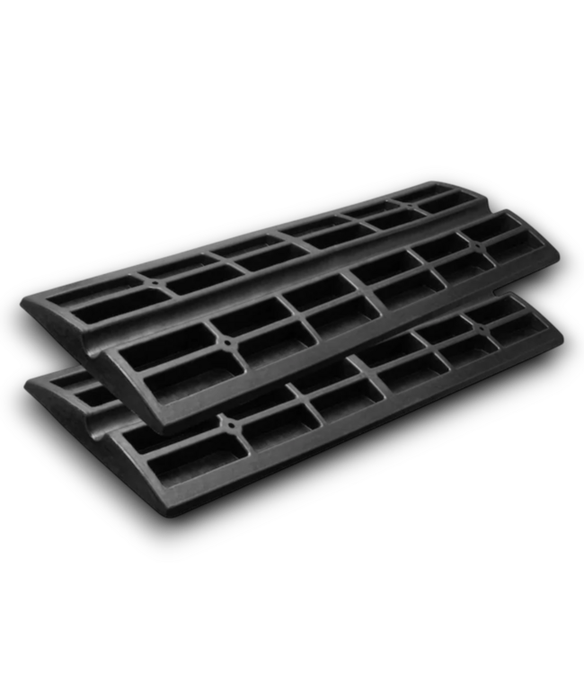 54497 Curb Ramp 2 Pack Rubber Driveway Ramps