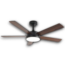 54510 Matte Black Smart Ceiling Fan With Light And Remote 5 Blade