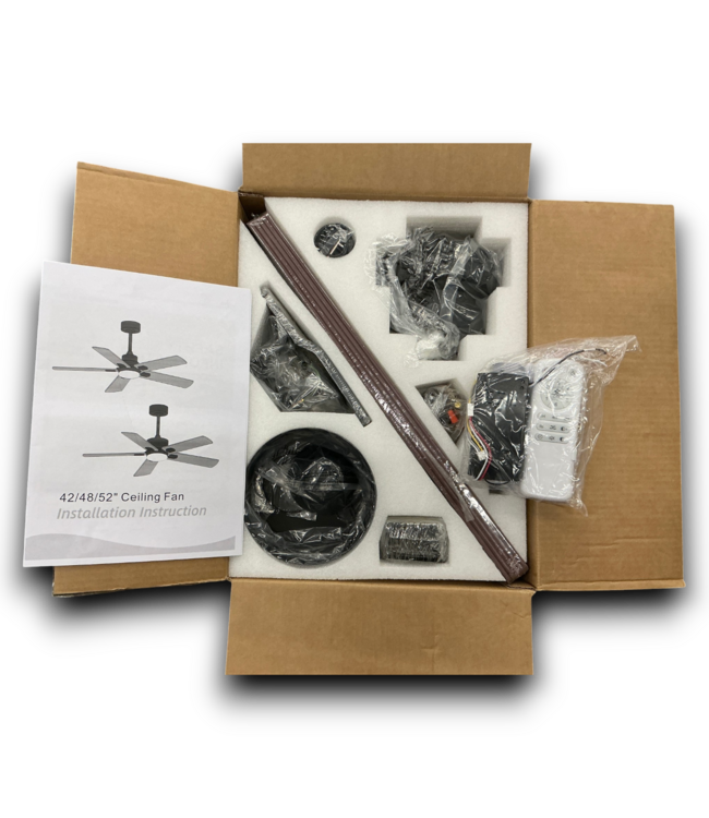 54510 Matte Black Smart Ceiling Fan With Light And Remote 5 Blade