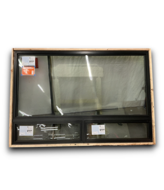54513 Fiberglass Frame Fixed 3 Panel Window 106.5"w X 72.5"h.