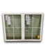 54514 2 Wide Vinyl Fixed Window With Grids 47.5"w X 35.5"h.