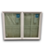 54514 2 Wide Vinyl Fixed Window With Grids 47.5"w X 35.5"h.