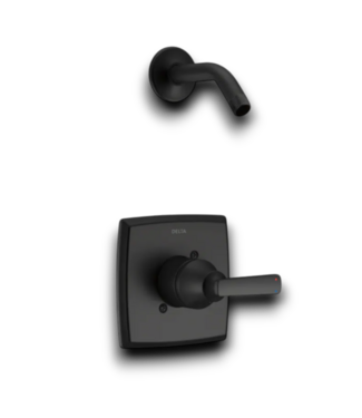 54526 Matte Black Shower Trim 1-handle Faucet