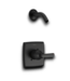 54526 Matte Black Shower Trim 1-handle Faucet