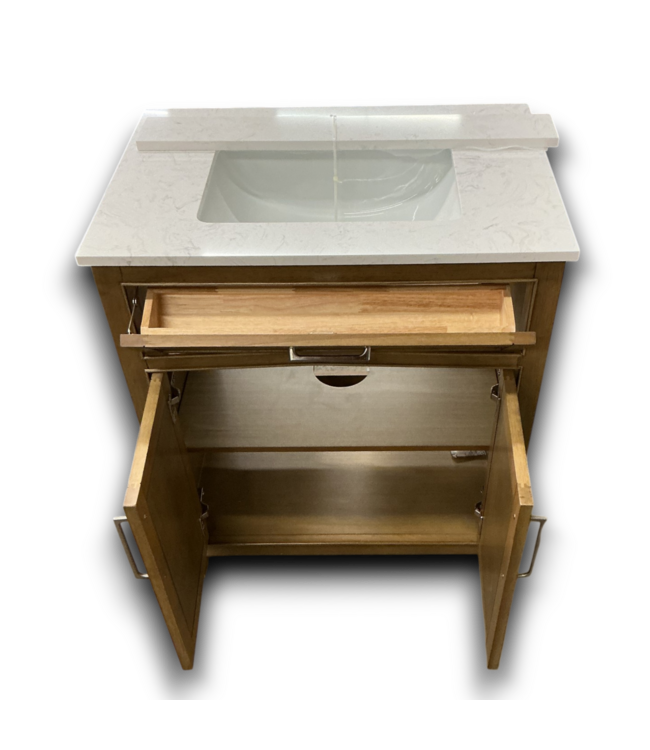 54534 Golden Oak Bathroom Vanity 30"