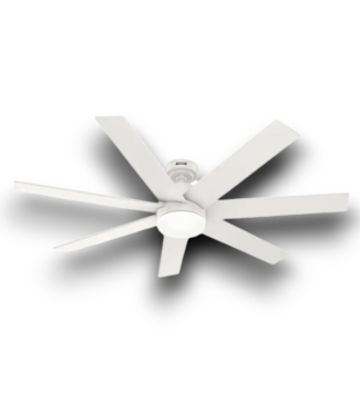 54537 White Ceiling Fan With Light 60"