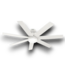 54537 White Ceiling Fan With Light 60"