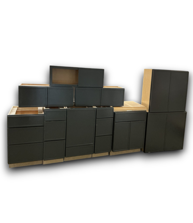 54547 Truffle Brown Cabinet Set Of 10-pcs