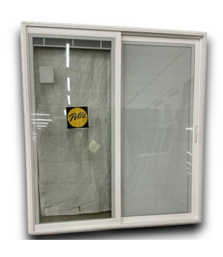54554 White Vinyl Sliding Patio Door 72" X 80" with Blinds