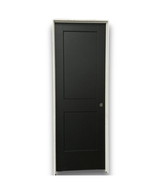 54559 28 X 80 Black Prehung 2 Panel Design