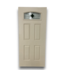 54562 36 X 80 Decorative Light Top Cream Exterior Door