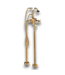 54570 Wayne Polished Gold 2 Handle Clawfoot Tub Filler