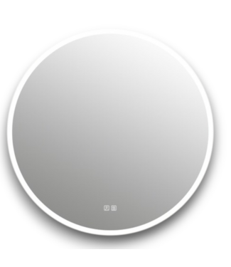 54571 Polished Frameless Round Led Lighted Fog Free Mirror