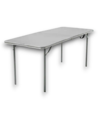 54572 Gray Fold-in-half Resin Indoor/outdoor Banquet Table
