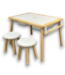 54577 Wooden Sensory Table With 2 Stools For Toddlers