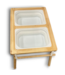 54577 Wooden Sensory Table With 2 Stools For Toddlers
