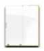 54589 Mirage X Brushed Gold Sliding Shower Door 55" To 59"w