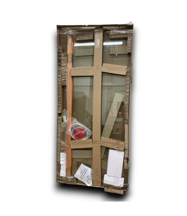 54589 Mirage X Brushed Gold Sliding Shower Door 55" To 59"w