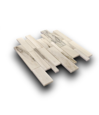 54593 Stone & White Marble Tile Set Of 2 Boxes (20 Sq. Ft.)
