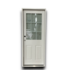 54615 30 X 80 Prehung White Half Light Exterior Door