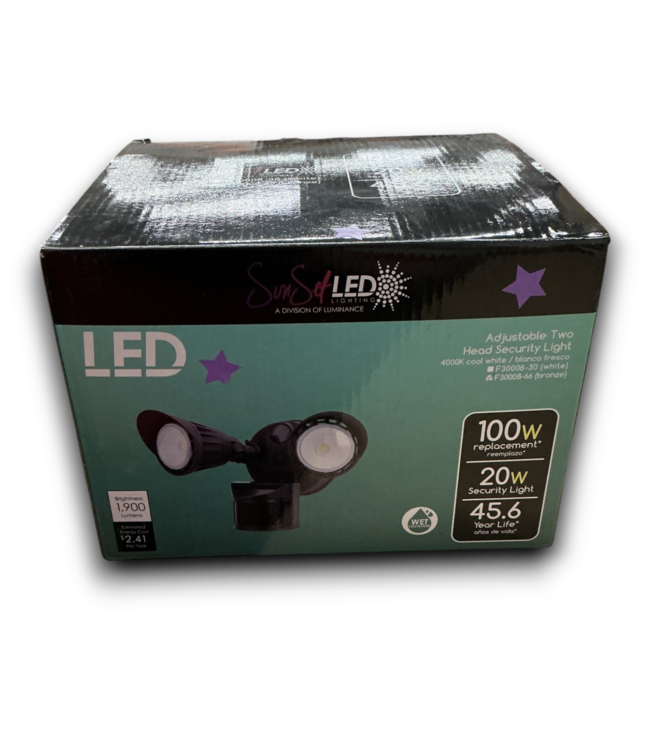 54618 LED Bronze Security Light