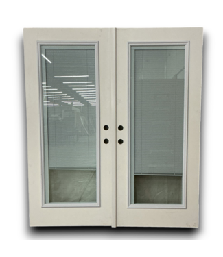 54606 69 X 79 White French Exterior Door