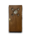 54629 40 X 80 Dark Brown Top Half Light Entry Door
